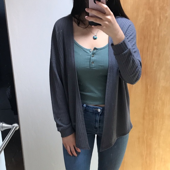 NWOT Forever 21 Gray Cardigan - Picture 5 of 8